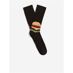 Čierne pánske vzorované ponožky Celio Fisourg