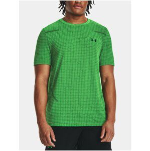 Zelené pánske kockované športové tričko Under Armour Vanish Grid