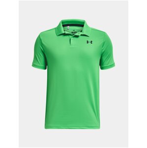 Svetlo zelené chlapčenské športové polo tričko Under Armour Performance