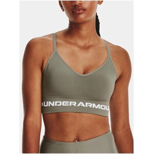 Kaki dámska športová podprsenka Under Armour Seamless