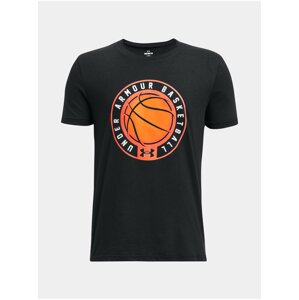 Čierne chlapčenské športové tričko Under Armour BBall