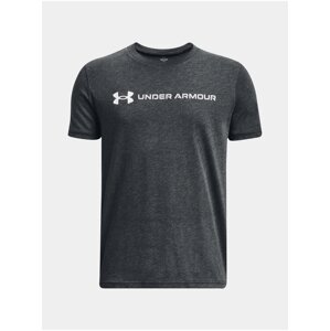 Tmavosivé chlapčenské tričko Under Armour Wordmark