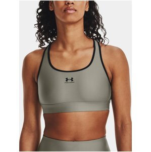 Khaki dámska športová podprsenka Under Armour Padless