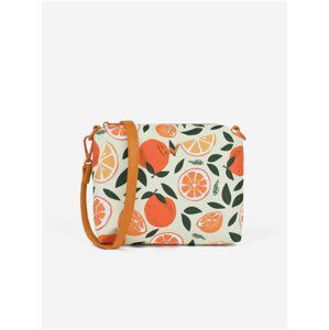 Oranžová dámska vzorovaná crossbody kabelka Vuch Coalie Fruity Orange lady