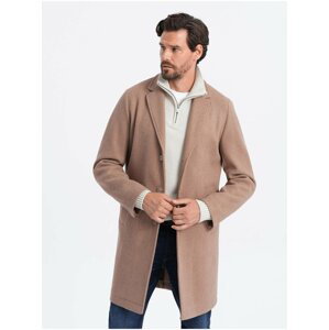 Svetlohnedý pánsky ľahký kabát Ombre Clothing