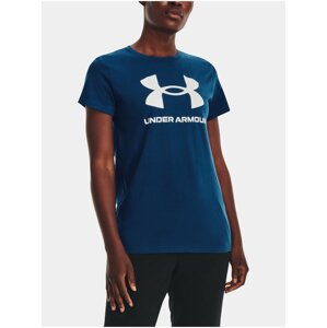 Tmavomodré dámske tričko Under Armour UA W SPORTSTYLE LOGO SS