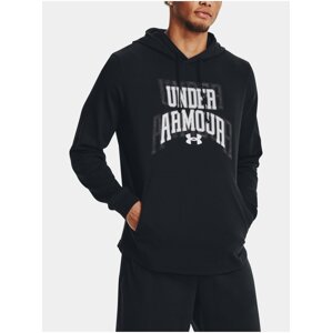 Čierna pánska mikina s kapucňou Under Armour UA Rival Terry Graphic HD