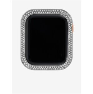 Luneta pre Apple Watch s kryštálmi v striebornej farbe Anne Klein