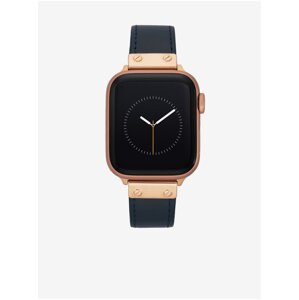 Tmavo modrý kožený remienok pre hodinky Apple Watch Anne Klein