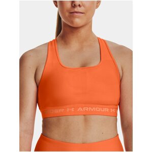 Oranžová športová podprsenka Under Armour UA Crossback Mid Bra