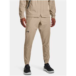 Béžové pánske tepláky Under Armour UA UNSTOPPABLE JOGGERS