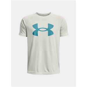 Svetlosivé chlapčenské športové tričko Under Armour Tech