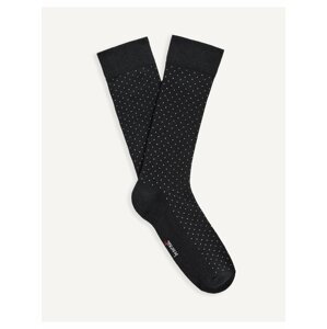 Čierne pánske bodkované ponožky Celio Bip