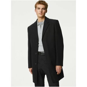 Čierny pánsky kabát Marks & Spencer