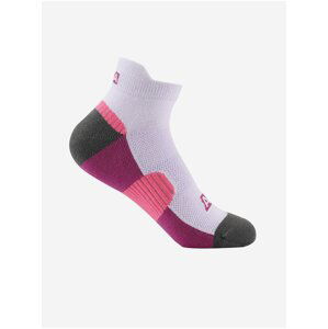 Ružovo-fialové unisex ponožky s antibakteriálnou úpravou ALPINE PRO CERAHE