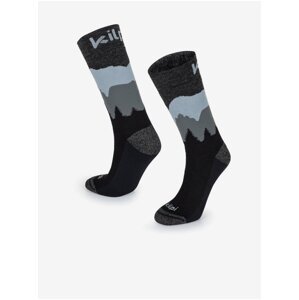 Čierne unisex ponožky z merino vlny Kilpi NORS-U