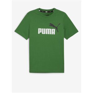 Zelené pánske tričko Puma ESS+ 2 Col Logo Tee
