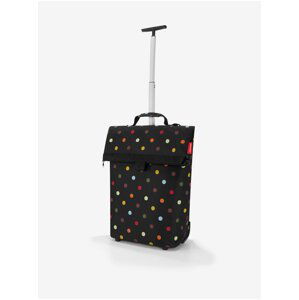 Čierna dámska cestovná taška s bodkami Reisenthel Trolley M Dots