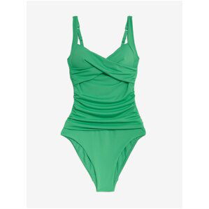 Zelené dámske formujúce jednodielne plavky Marks & Spencer