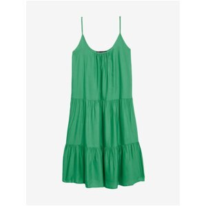 Zelené dámske plážové naberané mini šaty Marks & Spencer