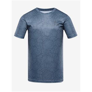 Modré pánske vzorované športové tričko ALPINE PRO Quatr