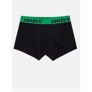 Zeleno-čierne pánske boxerky Ombre Clothing