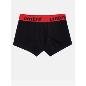 Červeno-čierne pánske boxerky Ombre Clothing