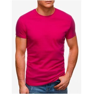 Tmavo ružové pánske basic tričko Edoti