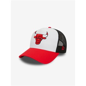 Červeno-biela pánska šiltovka New Era 940 Af Trucker NBA