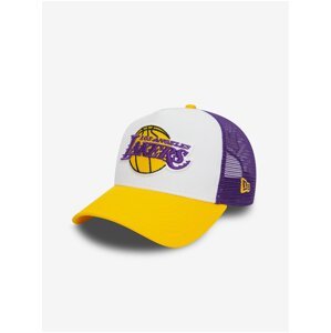 Žlto-biela pánska šiltovka New Era 940 Af Trucker NBA