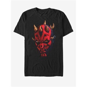 Čierne unisex tričko Star Wars Maul Face