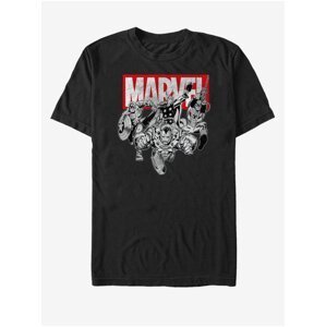 Černé unisex tričko Marvel IronMan Poses