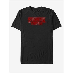 Čierne unisex tričko Netflix Sparkly ST Logo