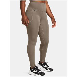 Hnedé dámske športové legíny Under Armour Motion Legging-BRN