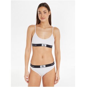 Biela dámska podprsenka Calvin Klein Underwear Unlined Bralette