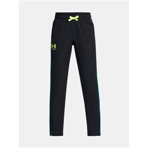 Čierne chlapčenské tepláky Under Armour UA Sportstyle Woven Pants-BLK