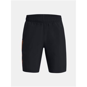 Čierne chlapčenské športové kraťasy Under Armour UA Woven Wdmk Shorts-BLK