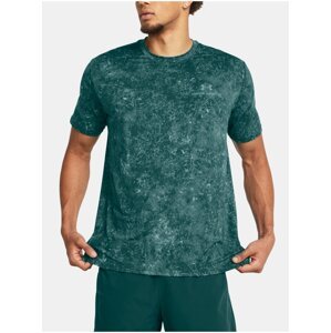 Petrolejové pánske vzorované tričko Under Armour Vanish Energy Printed SS