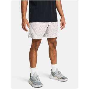 Šedé pánske vzorované kraťasy Under Armour Curry Mesh Short 2