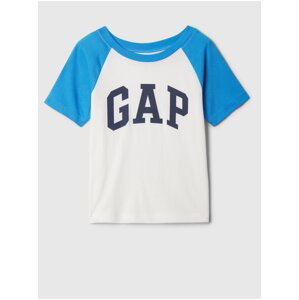 Bielo-modré chlapčenské tričko s logom GAP