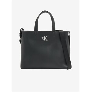 Čierna dámska kabelka Calvin Klein Minimal Monogram Slim Tote 26