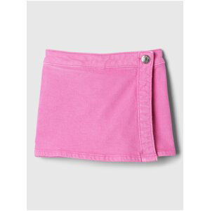 Ružová dievčenská džínsová kraťasová sukňa GAP