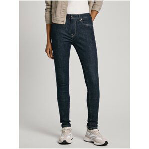 Tmavomodré dámske skinny fit džínsy Jeans Pepe Jeans