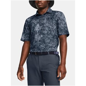 Šedé vzorované športové polo tričko Under Armour UA Perf 3.0 Printed Polo