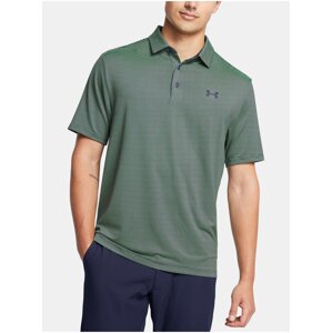 Petrolejové pánske tričko Under Armour UA Playoff 3.0 Stripe Polo