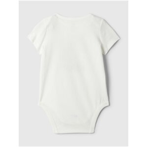 Biele baby body z organickej bavlny GAP