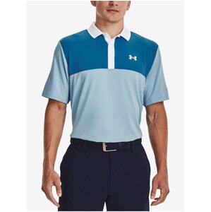 Modré pánske športové polo tričko Under Armour UA Performance 3.0 Colorblock Polo