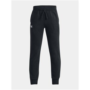 Čierne chlapčenské tepláky Under Armour UA Rival Fleece Joggers