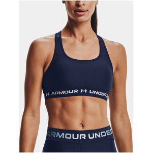 Tmavomodrá dámska športová podprsenka Under Armour UA Crossback Mid Bra