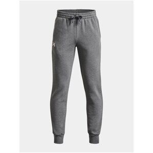 Šedé chlapčenské tepláky Under Armour UA Rival Fleece Joggers